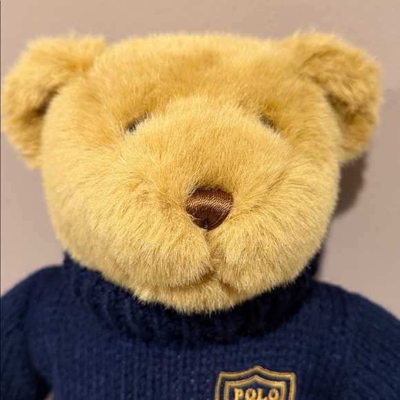POLO Ralph Lauren Plush Bear with Navy Sweater - Picture 2 of 13